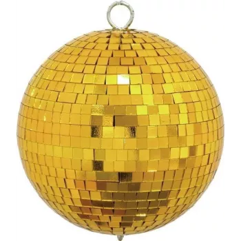 Bola de espelhos EUROLITE 15 cm dourado — bola de discoteca para efeitos de luz