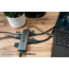 Alcasa HUB-C001A Hub de interface USB Type-C 5000 Mbit/s antracite
