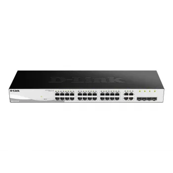 D-Link DGS-1210-28 gerido L2/L2+ 1U preto