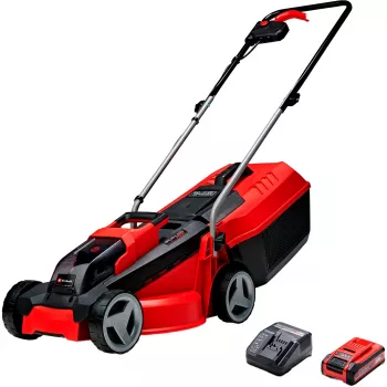 Corta-relvas com propulsão EINHELL GE-CM 18/30 Li — 18V, 3,0Ah, largura de corte 30 cm, cesto de recolha 25 L