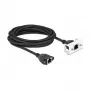 DeLOCK cabo de extensão de rede Cat.6A 5 m S/FTP RJ45 preto