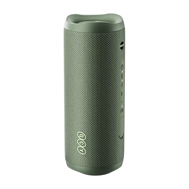 Altifalante sem fios QCY SP7 verde Bluetooth 5.0 portátil, bateria recarregável, design compacto
