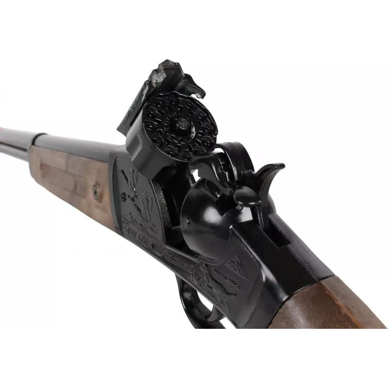 Gonher espingarda de cowboy de metal de brincar, 12 tiros