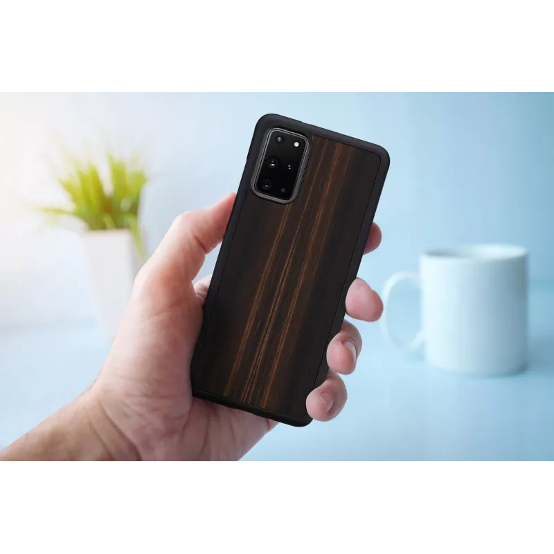 Capa de proteção para Samsung Galaxy S20+ — Man and Wood — Ebony preto