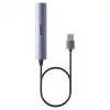 Hub USB Unitek H1208CGY01 — 4 portas USB 3.0 (5 Gbit/s), compatível com USB 2.0, alumínio