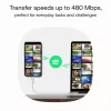 Cabo USB-C-USB-C PowerStream 100W entrançado 1,2m branco