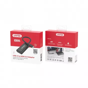 Adaptador gráfico USB UNITEK V1421A preto