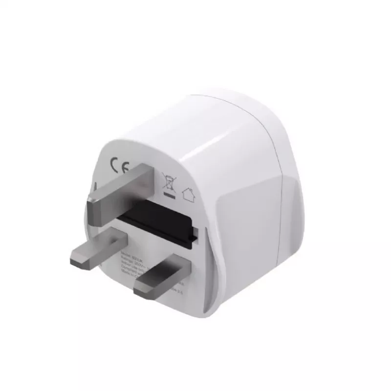 Adaptador de tomada GEMBIRD A-AC-UKMINTF – ficha tipo G do Reino Unido para entrada IEC-C13, 15 A