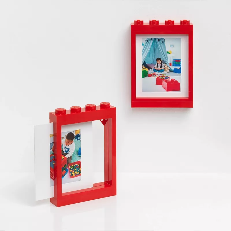 Moldura de fotografias room copenhagen LEGO Bright Red 41131730 — moldura decorativa de mesa, vermelho vivo