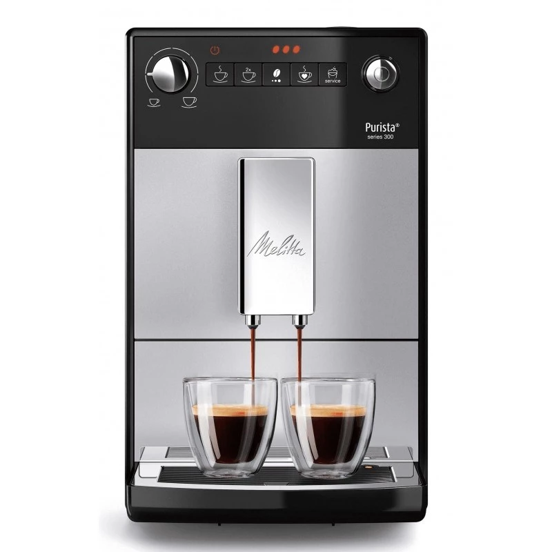 Máquina de café de grão Melitta Purista Series 300 F23/0-101 - prateado