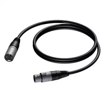 PROCAB cabo XLR macho para XLR fêmea 1m