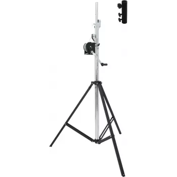 Suporte de tripé EUROLITE STT-400/85 com STV-3529 — altura 2,5 m, capacidade de carga 30 kg