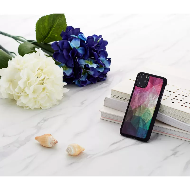 Capa protetora iKins para iPhone 11 Pro Max – Water Flower Preto