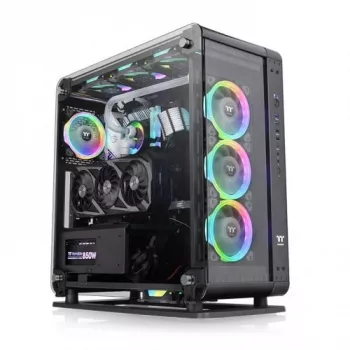 Caixa de PC Thermaltake Core P6 Tempered Glass Midi Tower preta