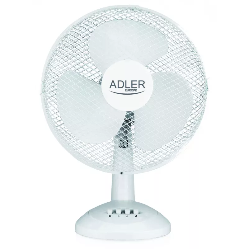 Adler | AD 7304 | Ventilador de mesa | branco | diâmetro 40 cm | número de velocidades 3 | oscilação | 45 W | Não