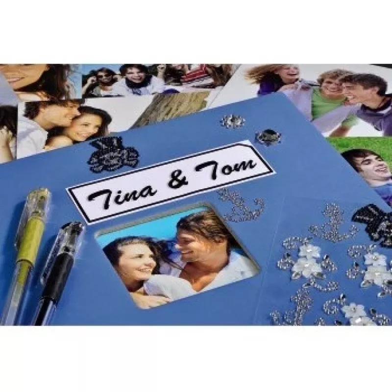 Álbum de fotografias Hama Fine Art azul 100 folhas 10 x 15