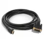 Cabo HDMI-DVI-2/R HDMI-DVI (24+1) macho/macho 2m