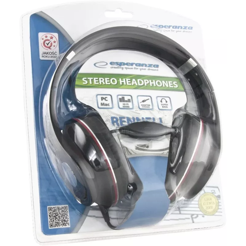 Esperanza EH141K Auscultadores/headset arco de cabeça preto