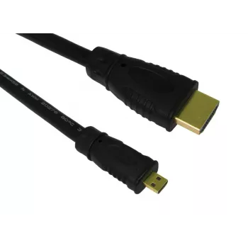 Cabo HDMI SBOX HDMI-MICRO/R 1.4 2 m — Micro-HDMI para HDMI, versão 1.4, 2 metros de comprimento