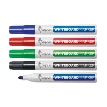 Marcador de quadro branco Forpus 1-3 mm, ponta redonda, preto 1215-001