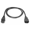 Digitus ASSMANN - Cabo de alimentação - IEC 60320 C14 para IEC 60320 C13 - AC 250 V - 1,2 m - moldado - preto (AK-440201-012-S)
