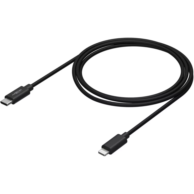 Cabo para telemóvel Ansmann 1700-0106 preto USB C Lightning 0,12 m