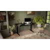 Secretária com regulação elétrica de altura MOON LONG 150x80x72-120 preta