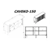 Cómoda cama meble VERA 150x40x80 cm, cashmere mate, aglomerado, estrutura 16 mm