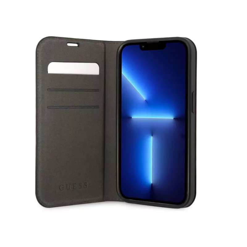 GUESS | Capa tipo livro | Apple | iPhone 14 Pro Max | Borracha/Silicone | Preto