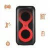 Centro de música portátil MANTA SPK0401B100 coluna Bluetooth, 100 W de potência máxima, rádio FM, karaoke, bateria incorporada, X-BASS