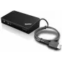 Docking station/replicador de portas para portátil Lenovo 40A40090IT com fios preto