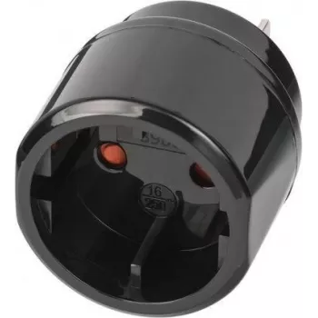 Brennenstuhl 1508450 - tipo C (ficha europeia) - tipo A - 250 V - 16 A - preto - embalagem visível