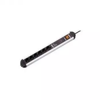 Régua de tomadas Bachmann PRIMO 1,75 m 6 tomadas AC preto cinzento