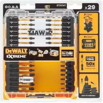Conjunto de pontas para chave de fendas DeWALT DT70734T-QZ 29 peças