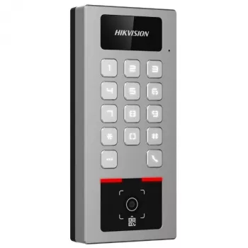 Controlador de acesso Hikvision DS-K1T502DBWX-QR — terminal biométrico/QR (modelo DS-K1T502DBWX-QR)