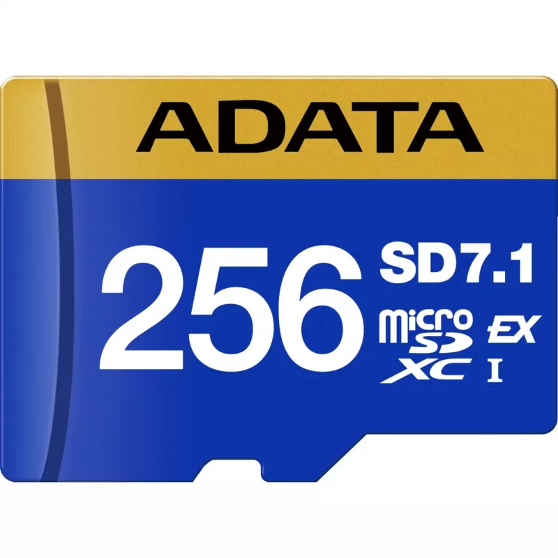 Cartão de memória ADATA Premier Extreme microSDXC SD7.1 Express 256GB, leitura 800 MB/s, escrita 700 MB/s, UD256GEX3L1-C
