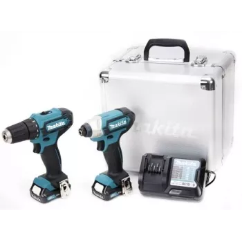 Conjunto combinado de ferramentas elétricas com bateria Makita CLX224X