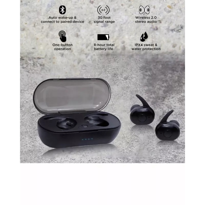 Auscultadores V.Silencer Ture Wireless Earbuds preto/vermelho