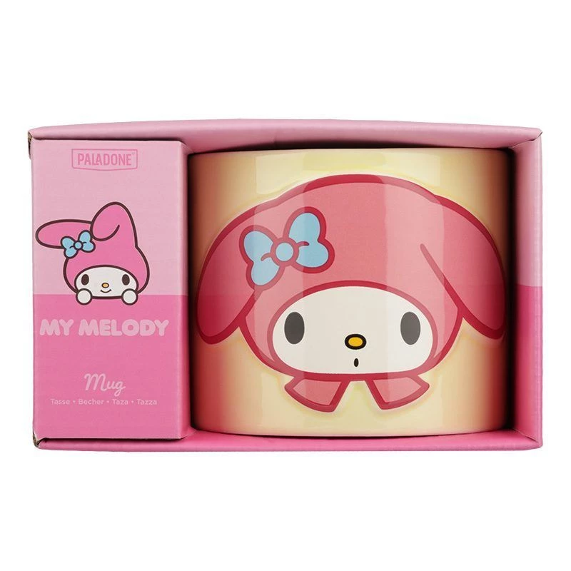 Caneca Paladone Hello Kitty My Melody em relevo