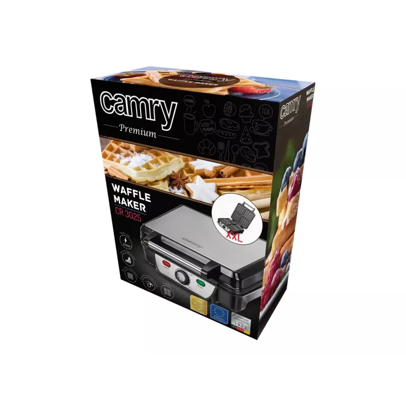 CAMRY máquina de waffles 1150 W preto, multicolor, tamanho único, CR 3025