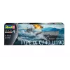 Modelo em plástico German Submarine T.IX C/40 1/144
