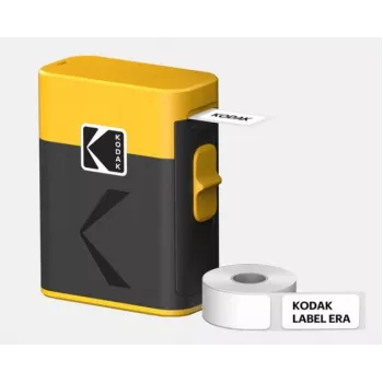 Impressora de etiquetas Kodak Label ERA M50 Bluetooth para etiquetas de 14 mm com rolo amarelo