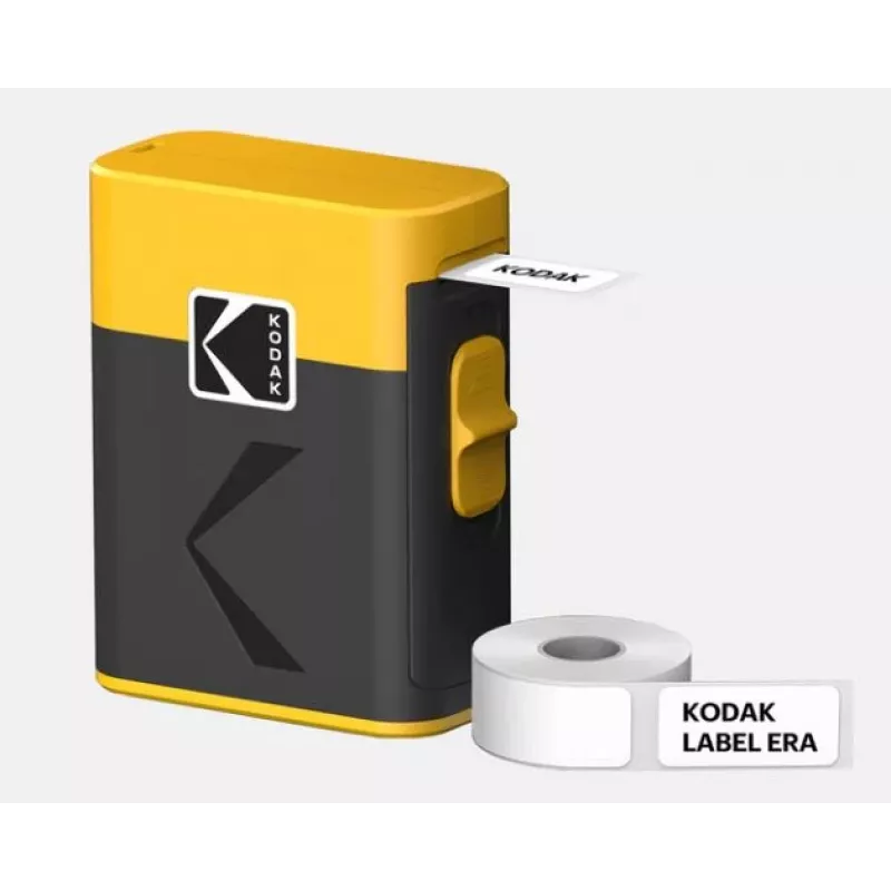 Impressora de etiquetas Kodak Label ERA M50 Bluetooth para etiquetas de 14 mm com rolo amarelo