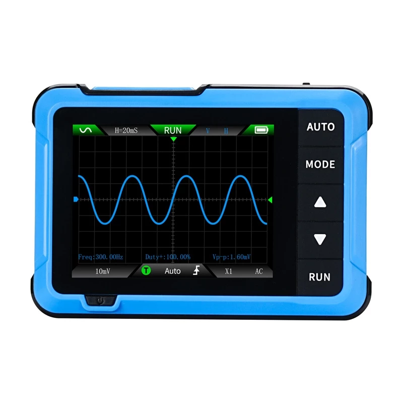 Osciloscópio mini portátil 2-em-1 e gerador de sinal Fnirsi DSO510 — largura de banda 100 MHz, taxa de amostragem 1 GS/s