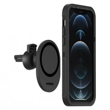 OtterBox - Suporte para automóvel para telemóvel - para MagSafe - preto - para Apple iPhone 12, 12 mini, 12 Pro, 12 Pro Max