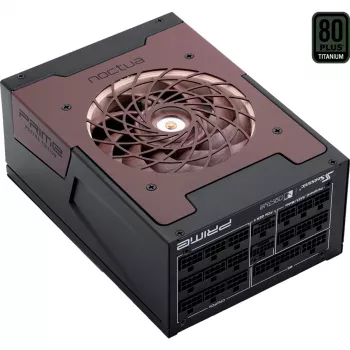 PRIME TX-1600 Noctua Edition, fonte de alimentação de PC preta, 2x 12-Pin High Power GPU, 6x PCIe, gestão de cabos, 1600 Watt