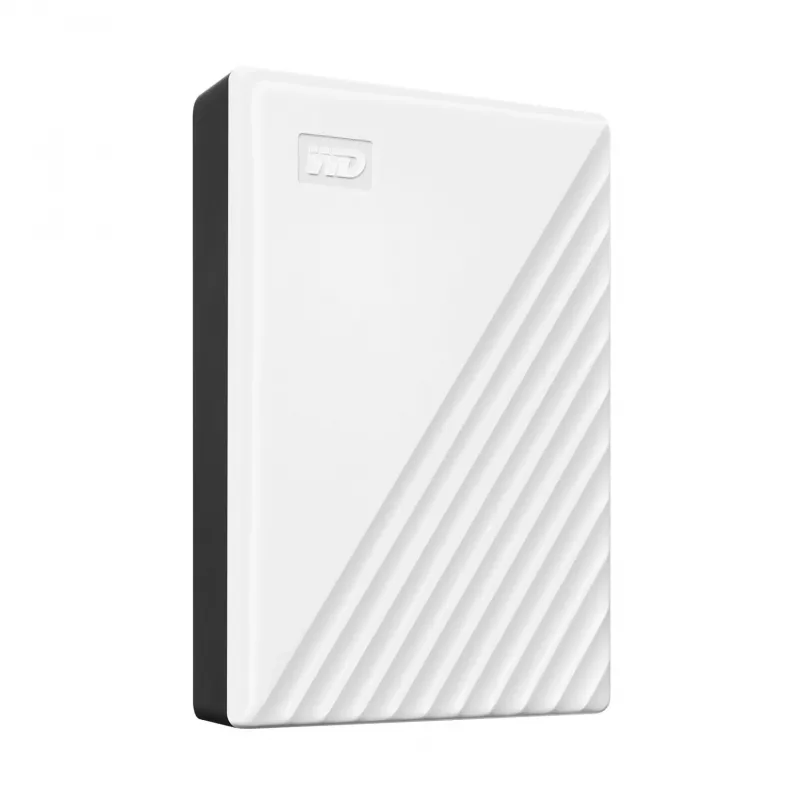 Western Digital WD My Passport 5 TB branco USB 3.0 / 2,5 polegadas, 19,15 mm / encriptação de 256 bits / WD Backup / branco (WDBPKJ0050BWT-WESN)