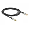 Cabo coaxial RG-6/U DeLOCK 88946 2 m IEC Preto