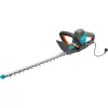 Corta-sebes elétrico Gardena ComfortCut 550/50, 50 cm, lâmina dupla, 2,7 cm, laranja, preto, azul, 2,6 m/s², 84 dB