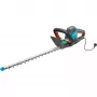 Corta-sebes elétrico Gardena ComfortCut 550/50, 50 cm, lâmina dupla, 2,7 cm, laranja, preto, azul, 2,6 m/s², 84 dB